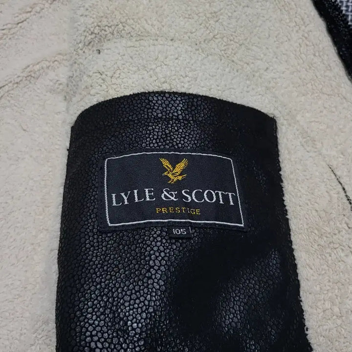 [BUNJANG] Lyle &amp; Scott Faux Fur Lined Blouson Rider Jacket Black (105) / 라일앤스콧 퍼 안감 블루종 라이더 자켓 블랙 (105)