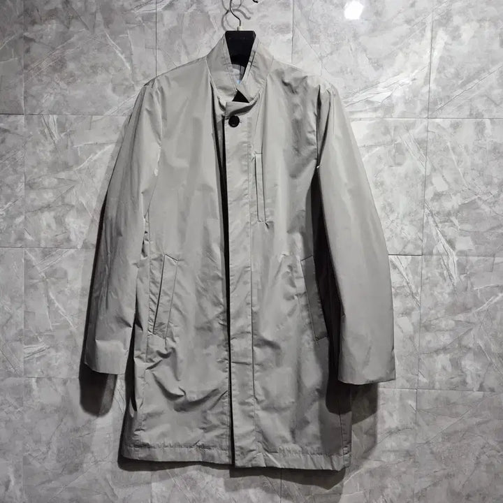 [BUNJANG] Unspecified China Neck Half Coat Gray / 마에스트로   하프 코트 그레이
