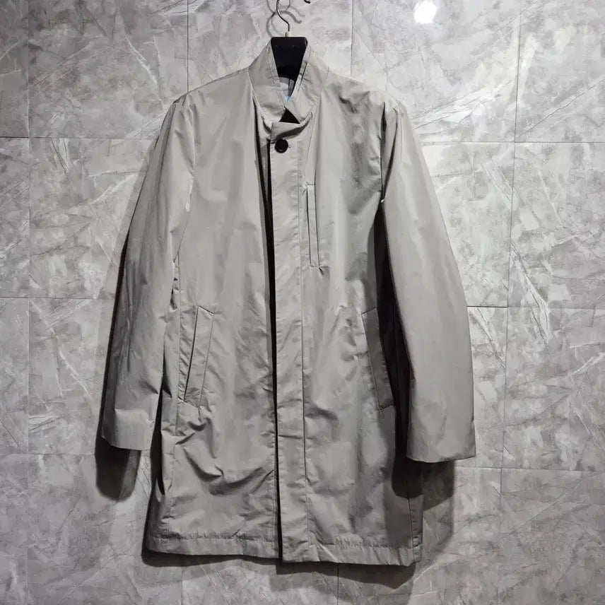 [BUNJANG] Unspecified China Neck Half Coat Gray / 마에스트로   하프 코트 그레이