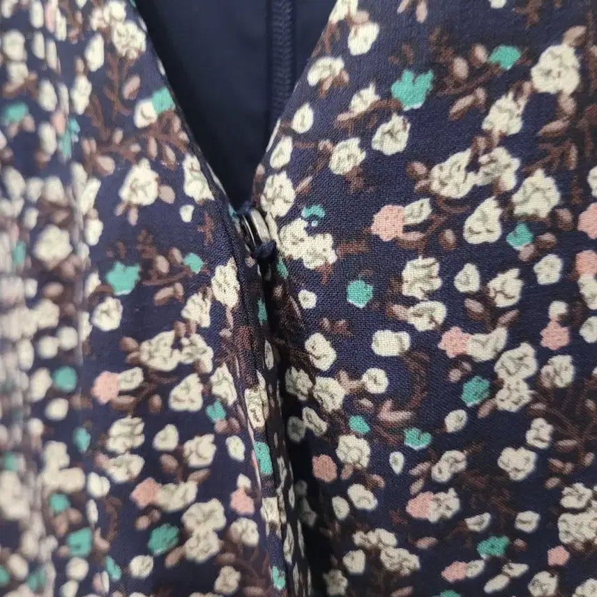 [BUNJANG] NINE ATELIER Floral Shirred Long Dress (Size S) / 나인 아틀리에 플라워 셔링 롱원피스 S사이즈
