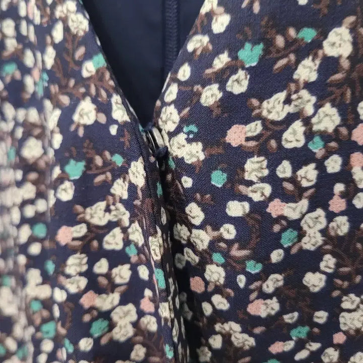 [BUNJANG] NINE ATELIER Floral Shirred Long Dress (Size S) / 나인 아틀리에 플라워 셔링 롱원피스 S사이즈
