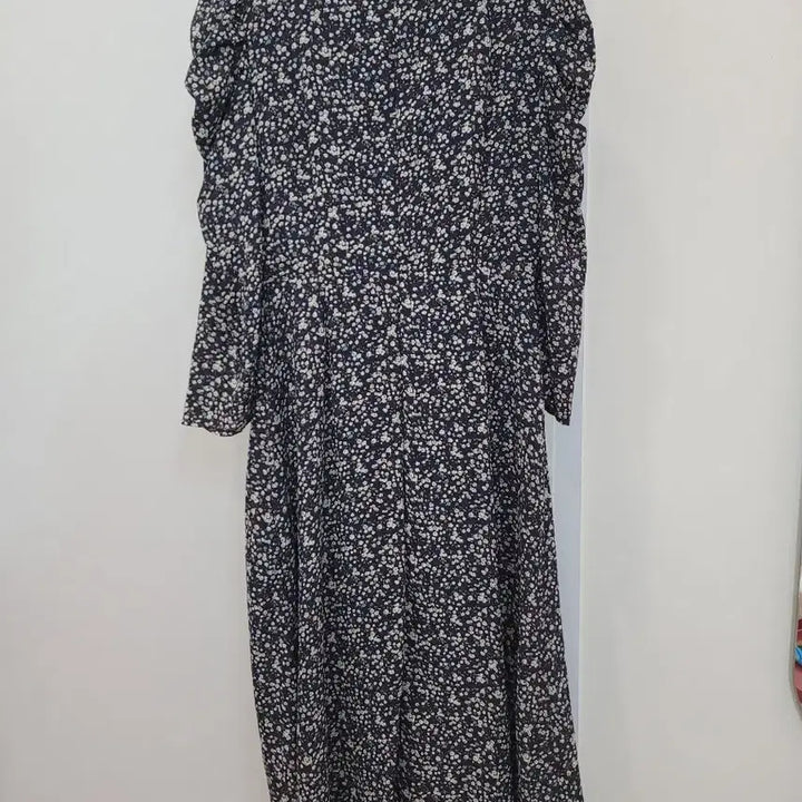 [BUNJANG] NINE ATELIER Floral Shirred Long Dress (Size S) / 나인 아틀리에 플라워 셔링 롱원피스 S사이즈