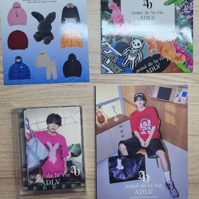 [BUNJANG] ADLV Jeonghan Lookbook Acrylic Stickerbook Sticker Bundle Set / 정한 ADLV 룩북 + 아크릴 + 스티커북 + 스티커