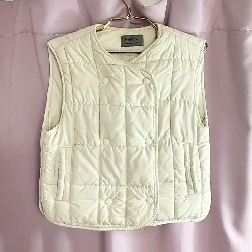 [BUNJANG] Mango Double Button Vest Padding / Mango 더블 버튼 조끼 패딩