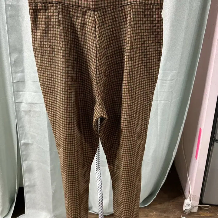 [BUNJANG] Brown Check Pattern Wool Pants / 브라운 체크 패턴 바지 30-31사이즈
