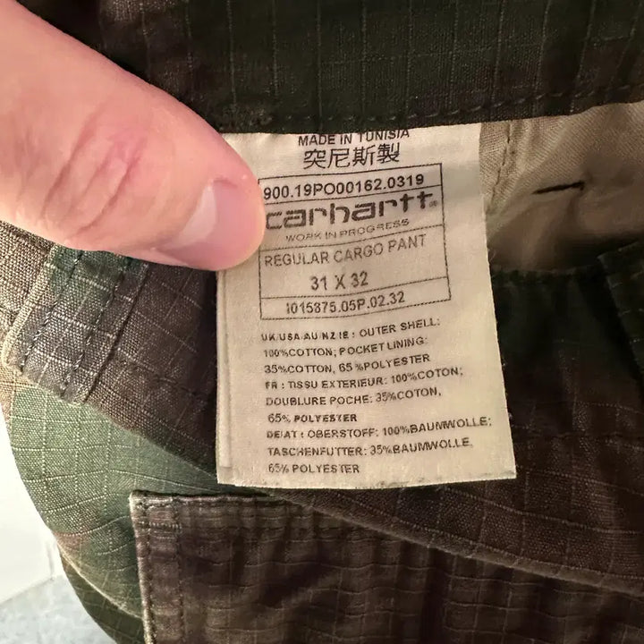 [BUNJANG] Carhartt WIP Camo Ripstop Pants / 칼하트 WIP 카모 립스탑 팬츠