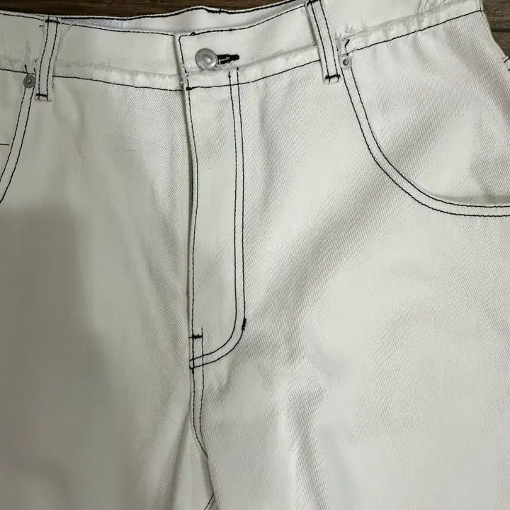 [BUNJANG] Typing Mistake White Denim Pants / typing mistake 화이트 데님 팬츠 L사이즈