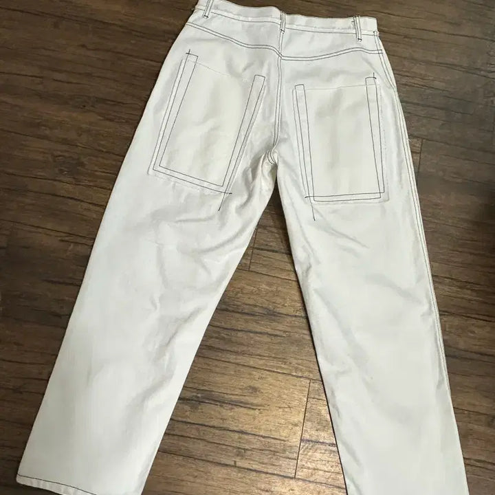 [BUNJANG] Typing Mistake White Denim Pants / typing mistake 화이트 데님 팬츠 L사이즈