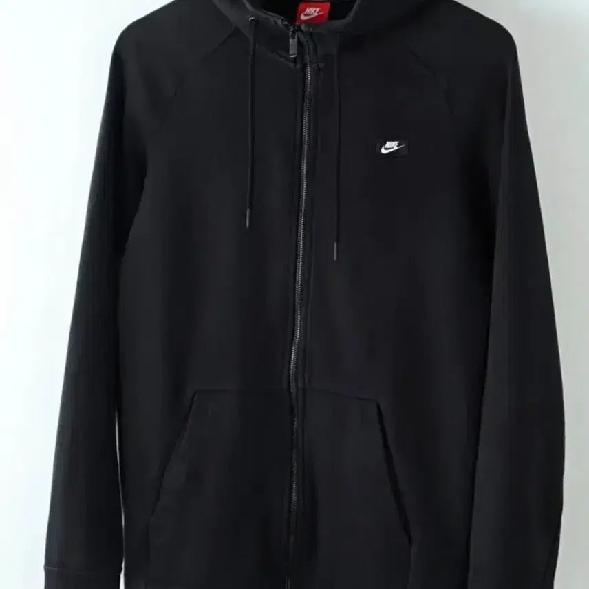 [BUNJANG] Nike Old School Black Hoodie Zip-up / 나이키 올드스쿨 블랙 후드집업