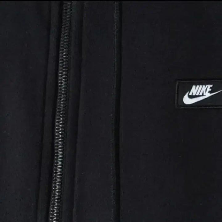 [BUNJANG] Nike Old School Black Hoodie Zip-up / 나이키 올드스쿨 블랙 후드집업