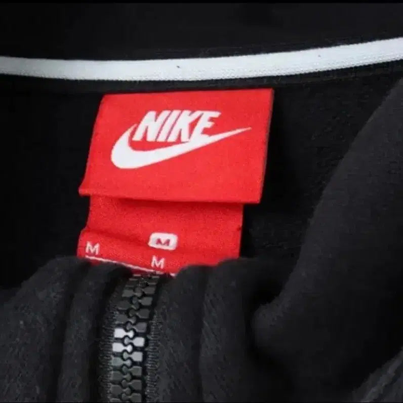 [BUNJANG] Nike Old School Black Hoodie Zip-up / 나이키 올드스쿨 블랙 후드집업