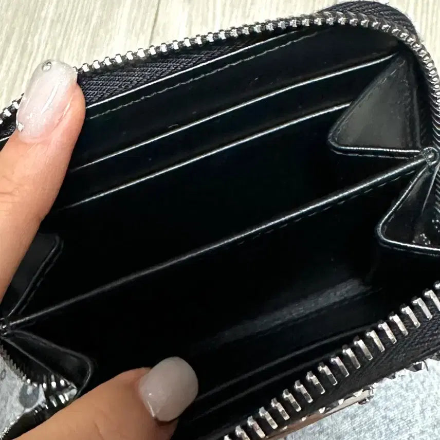 [BUNJANG] Prada Crystal Cardholder Chain Shoulder Bag Black / 프라다 크리스탈 카드지갑 체인 숄더백 블랙