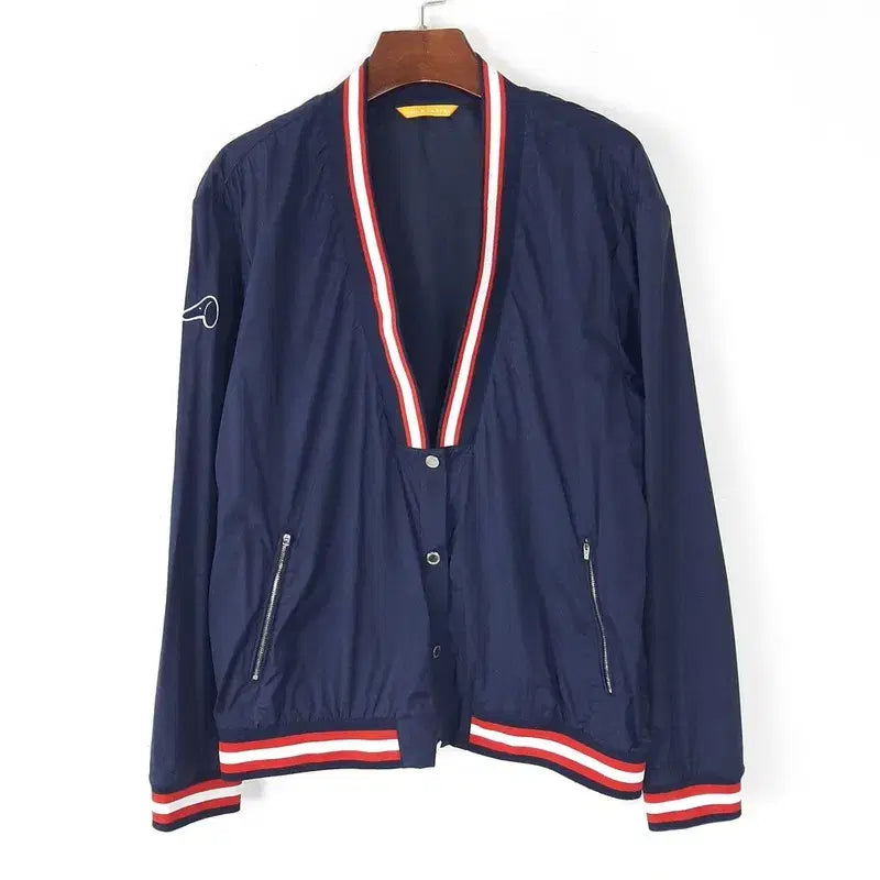 [BUNJANG] Louis Castel Golf Deep V-Neck Windbreaker Jacket (Size 90) / 루이까스텔 골프 딥브이넥 바람막이점퍼 90