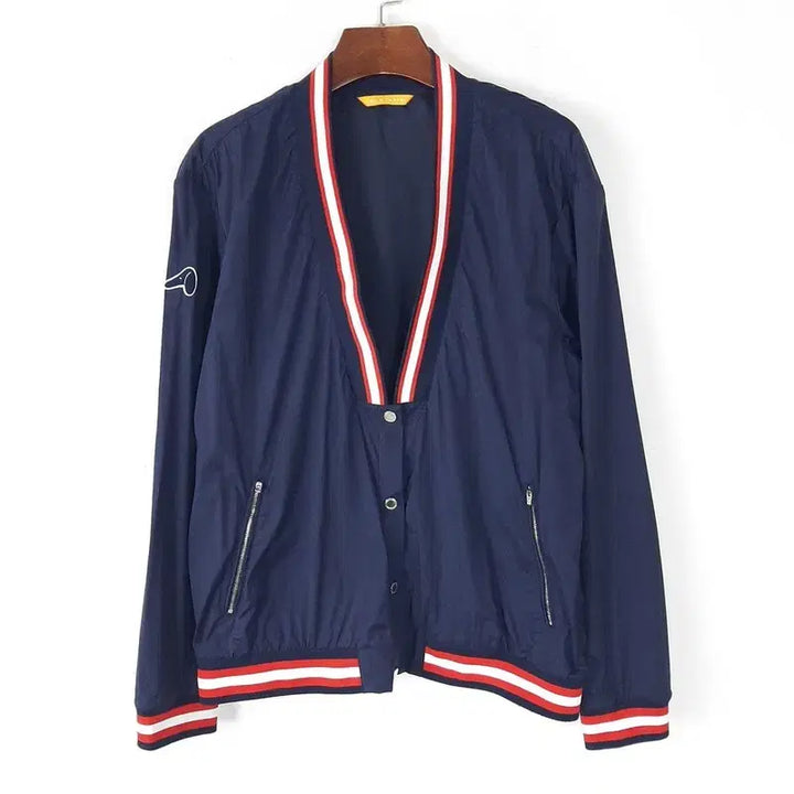 [BUNJANG] Louis Castel Golf Deep V-Neck Windbreaker Jacket (Size 90) / 루이까스텔 골프 딥브이넥 바람막이점퍼 90