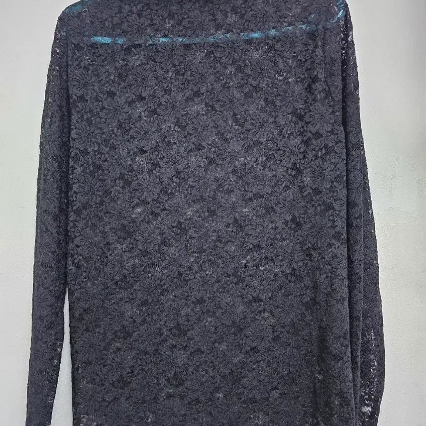 [BUNJANG] Black Lace Blouse Shirt / 반목 레이스 이너 블라우스 셔츠 55,66프리 블랙