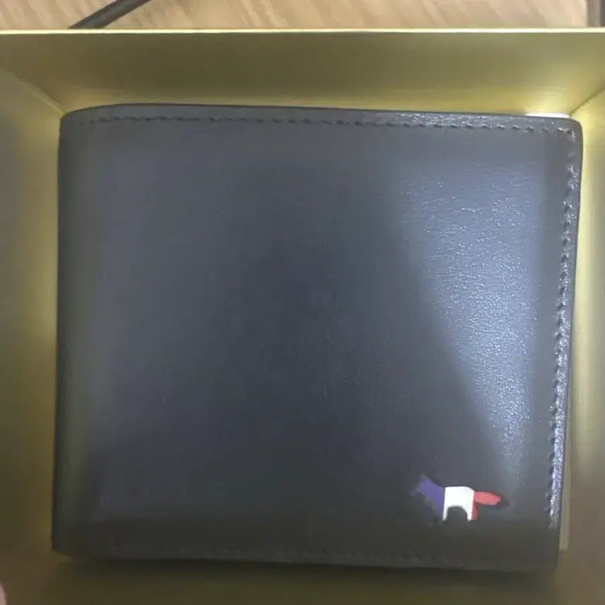 [BUNJANG] Maison Kitsune Tricolor Fox Bifold Wallet / 메종키츠네 트라이컬러 폭스 반지갑 블랙