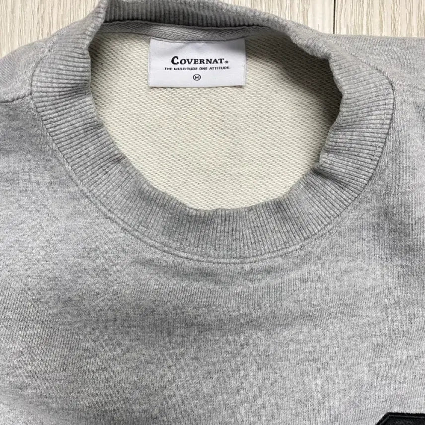 [BUNJANG] Covernat C Logo Gray Crewneck / 커버낫 C 로고 맨투맨