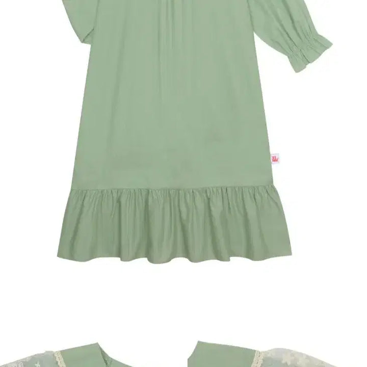 [BUNJANG] Ullala Pajama Sienna Long Sleeve Dress / 울랄라파자마 시에나 긴팔 원피스 민트