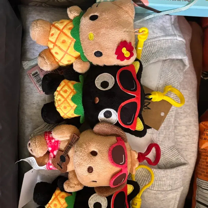 [BUNJANG] ABC Hawaii Exclusive Tan Kitty, Pochacco, Chococat Keyring / 하와이 태닝키티 포차코 초코캣 키링 abc 정품