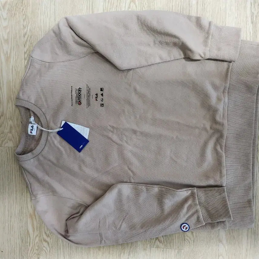 [BUNJANG] Fila Long Sleeve Beige T-shirt / 휠라새상품티