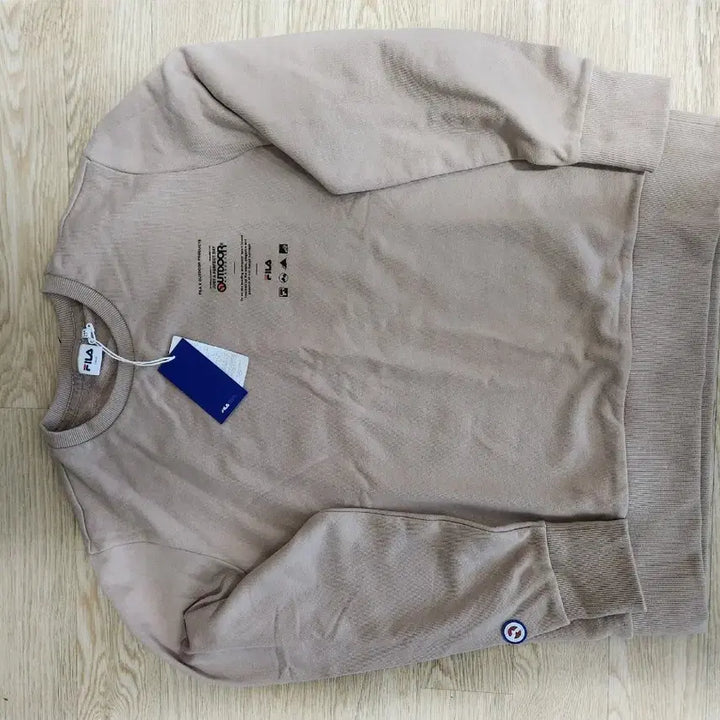 [BUNJANG] Fila Long Sleeve Beige T-shirt / 휠라새상품티