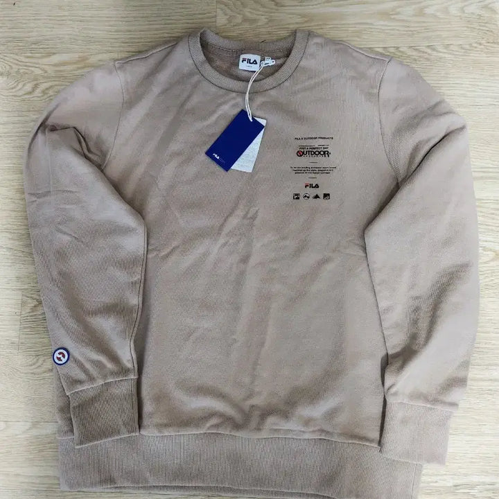 [BUNJANG] Fila Long Sleeve Beige T-shirt / 휠라새상품티