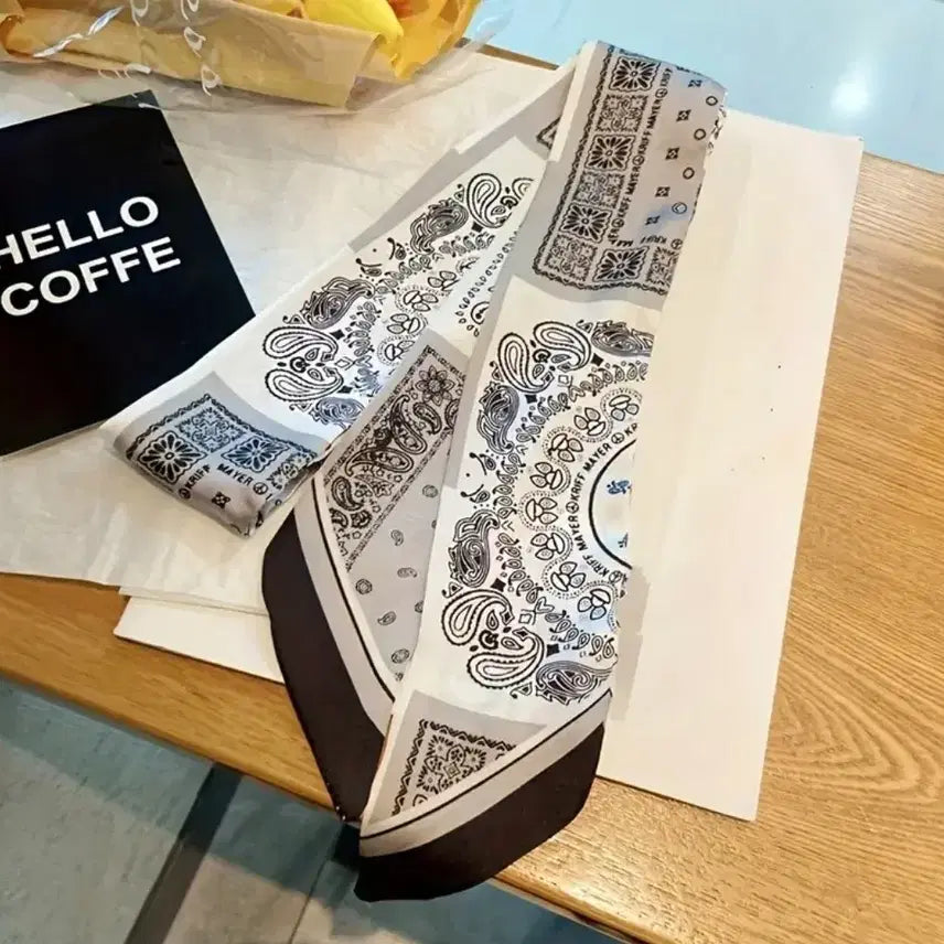[BUNJANG] Paisley Pattern Scarf Set / 페이즐리 패턴 스카프세트(새상품)