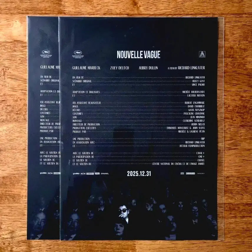 [BUNJANG] Nouvelle Vague Ending Credits A3 Poster / 누벨바그 엔딩 크레딧 A3 포스터