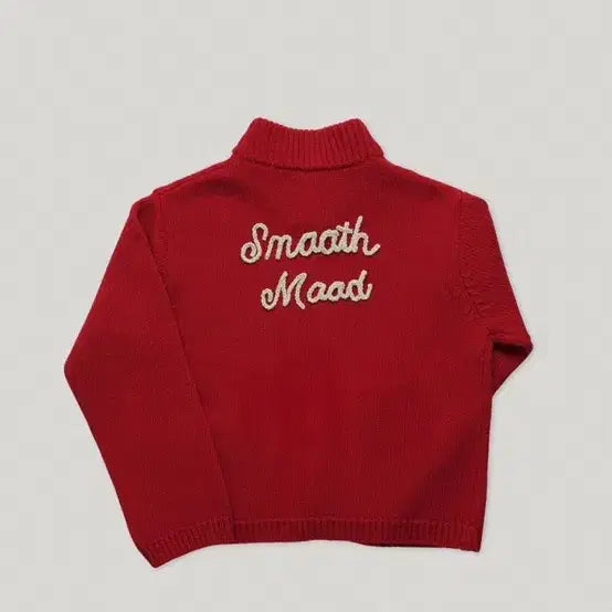 [BUNJANG] Smoothmood Shetland Wool Cowichan Cardigan / Smoothmood 스무드무드 셔틀랜드 울 코위찬 가디건 레드