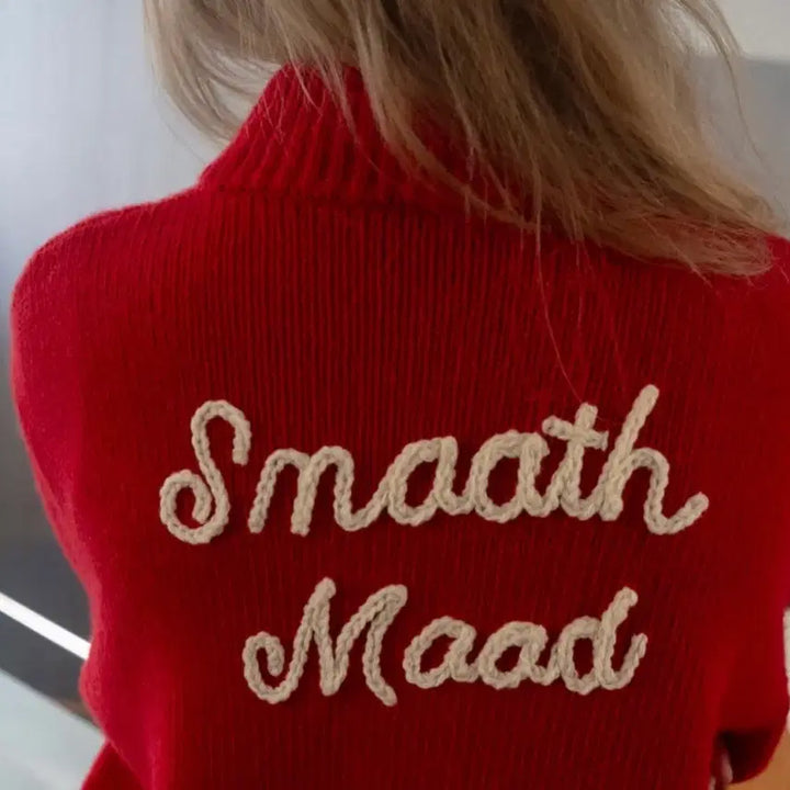 [BUNJANG] Smoothmood Shetland Wool Cowichan Cardigan / Smoothmood 스무드무드 셔틀랜드 울 코위찬 가디건 레드