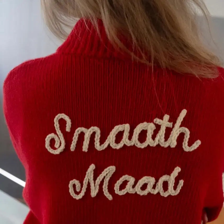 [BUNJANG] Smoothmood Shetland Wool Cowichan Cardigan / Smoothmood 스무드무드 셔틀랜드 울 코위찬 가디건 레드