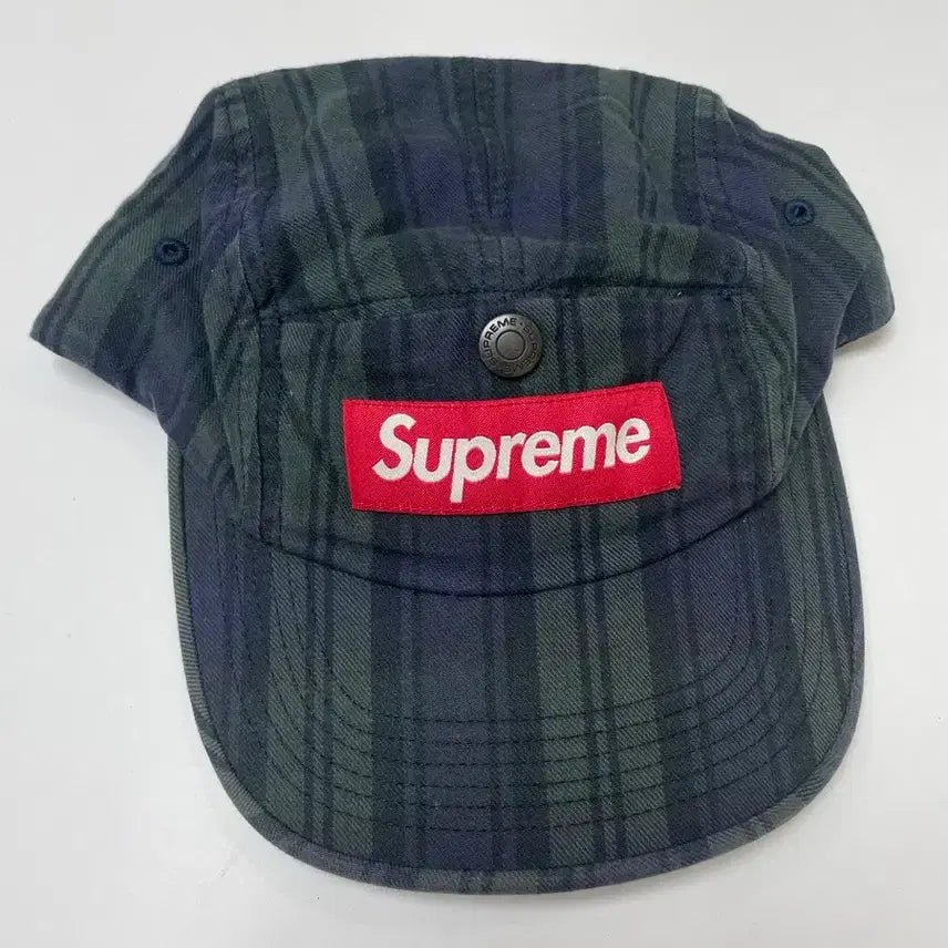 [BUNJANG] Supreme Check Pattern Camp Cap / 슈프림 캠프캡 체크