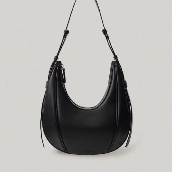 [BUNJANG] Folnua Oversized Leather Shoulder Bag / 폴뉴아 소가죽 오버백 블랙 가방 숄더백