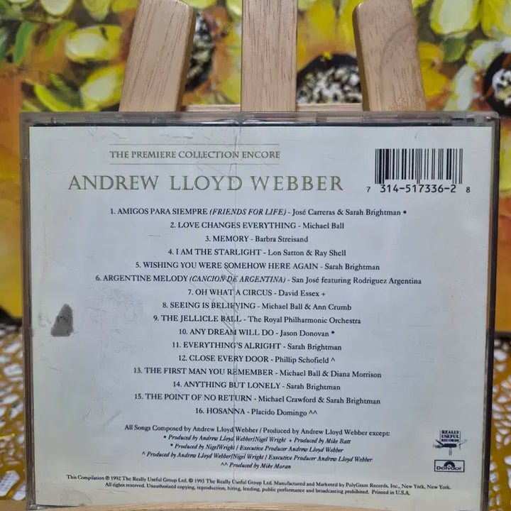 [BUNJANG] Andrew Lloyd Webber Encore CD / 앤드루 로이드 웨버 Encore CD