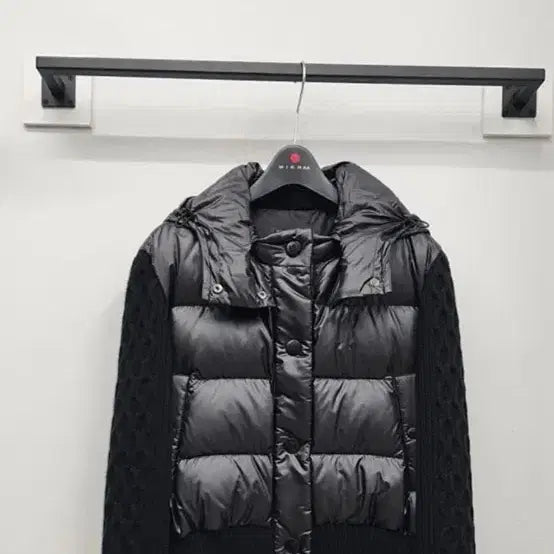 [BUNJANG] Missa Goose Cashmere Knit Padded Jacket / 미샤 구스캐시미어니트패딩 55