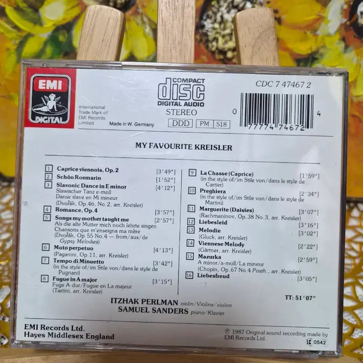 [BUNJANG] Itzhak Perlman My Favourite Kreisler CD / CD 이작 펄만 바이올린 연주곡