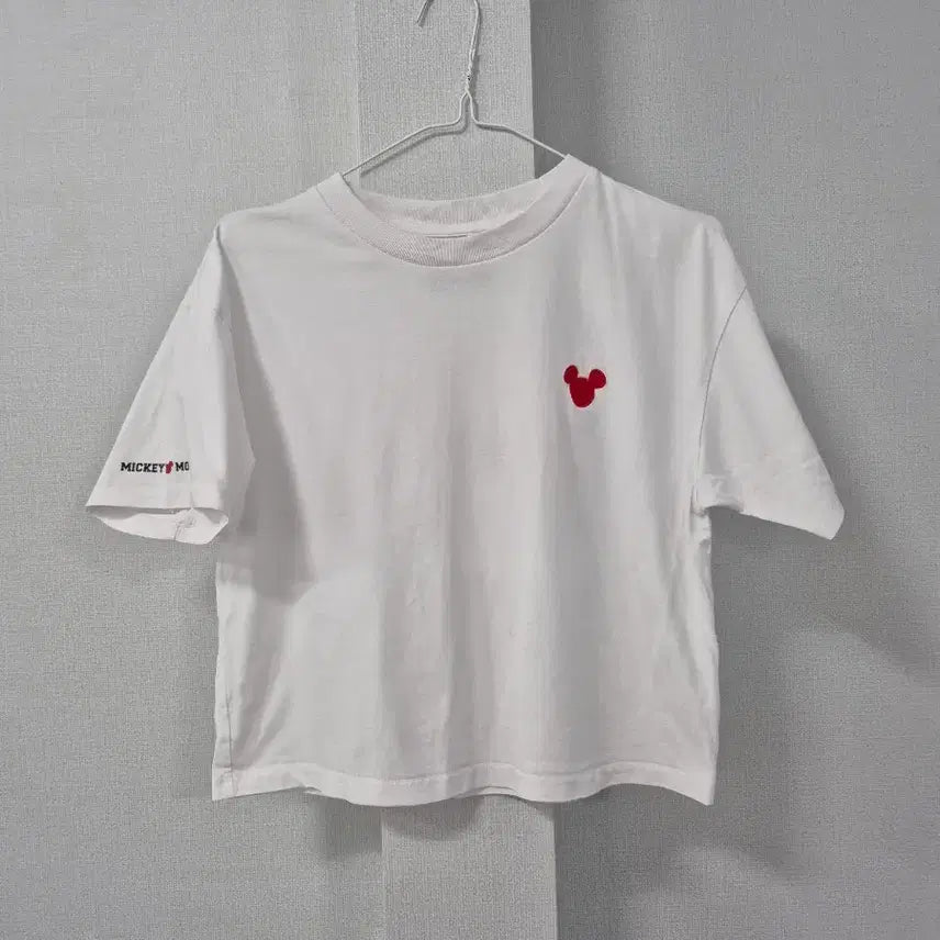 [BUNJANG] FRANK STONE Mickey Mouse Embroidered T-shirt / FRANK STONE 미키마우스 반팔 티셔츠 화이트