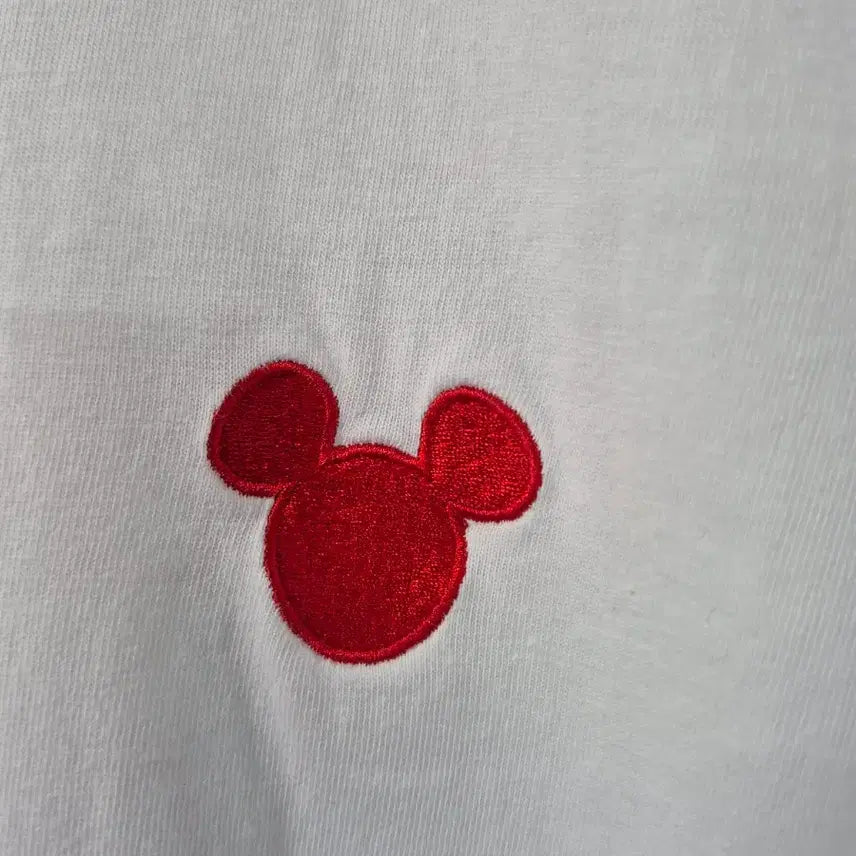 [BUNJANG] FRANK STONE Mickey Mouse Embroidered T-shirt / FRANK STONE 미키마우스 반팔 티셔츠 화이트