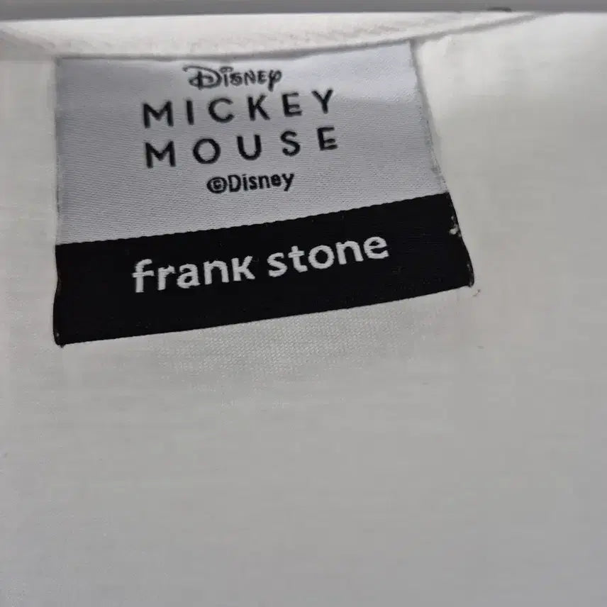 [BUNJANG] FRANK STONE Mickey Mouse Embroidered T-shirt / FRANK STONE 미키마우스 반팔 티셔츠 화이트