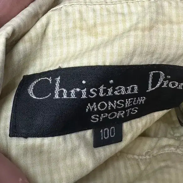 [BUNJANG] Christian Dior 90s Yellow Stripe Jacket / 크리스찬 디올 스포츠 90s 옐로우 스트라이프자켓 100