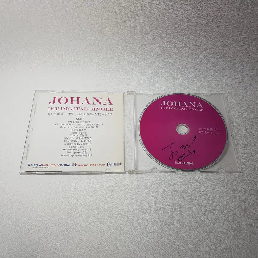 [BUNJANG] 조하나(JOHANA) 친필 사인 싱글 앨범 CD / 조하나(JOHANA) 친필 사인 싱글 앨범 CD