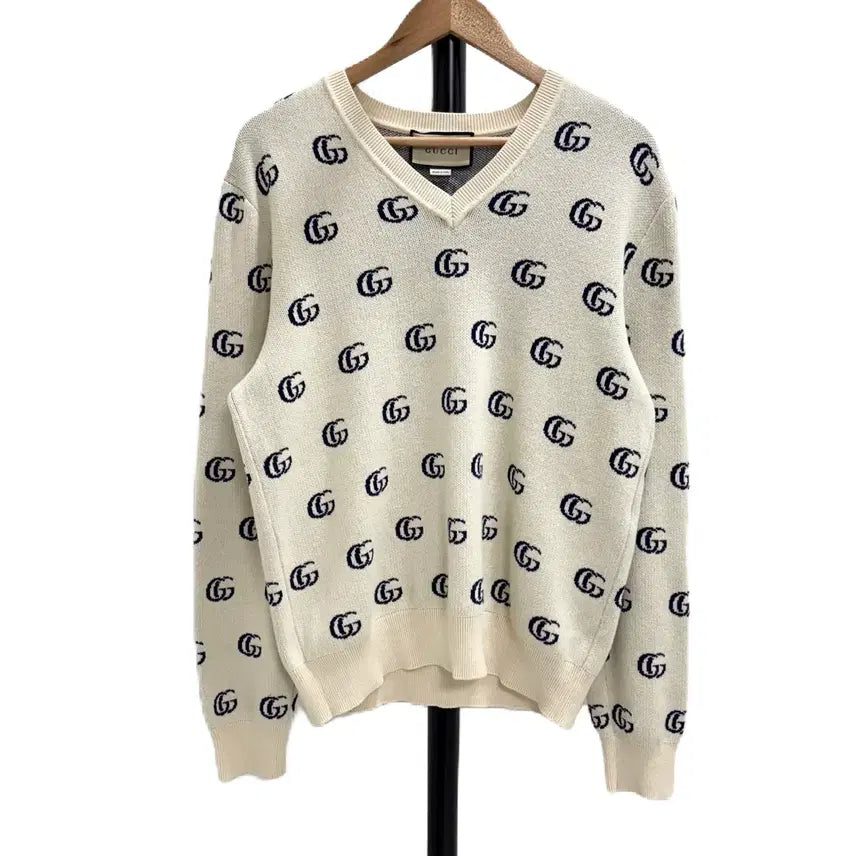 [BUNJANG] Gucci GG Jacquard Knit Sweater / [M]구찌 GG 자카드 니트