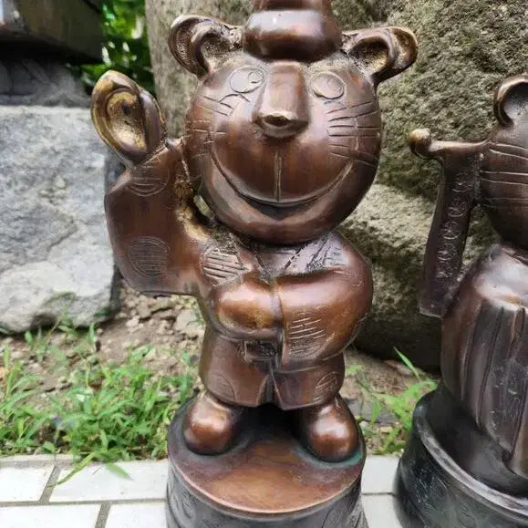 [BUNJANG] Bronze Hodori Hosuni Sculpture / 희귀수집품//대형 동브론즈 호돌이 호순이