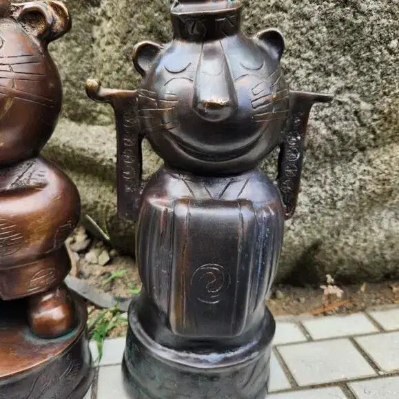 [BUNJANG] Bronze Hodori Hosuni Sculpture / 희귀수집품//대형 동브론즈 호돌이 호순이