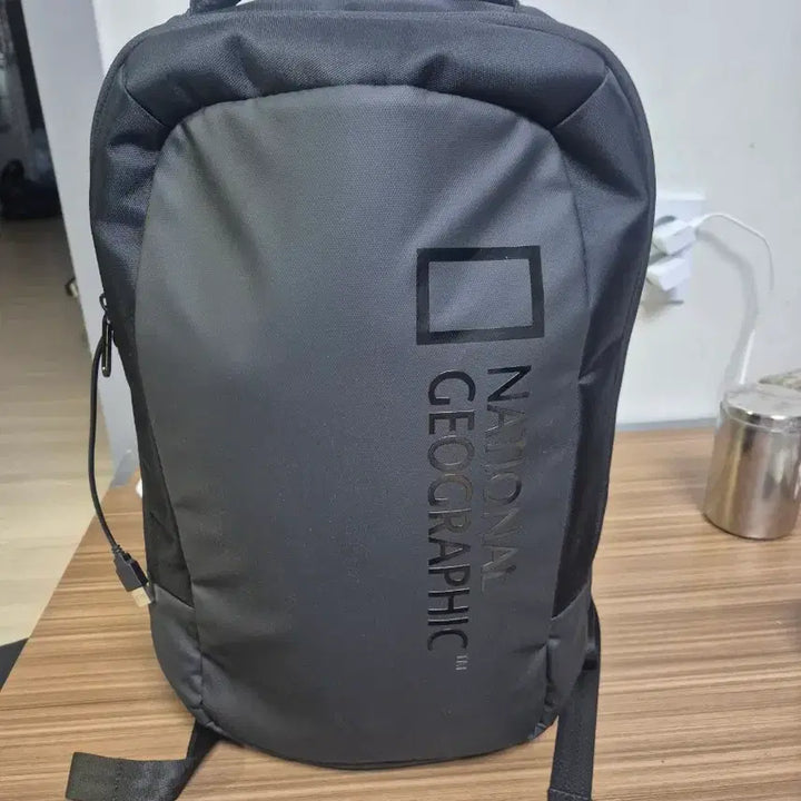 [BUNJANG] National Geographic Black Mesh Backpack / 내셔널지오그래픽 블랙 메쉬 가방