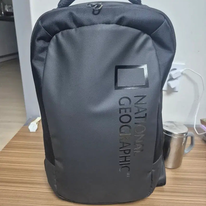 [BUNJANG] National Geographic Black Mesh Backpack / 내셔널지오그래픽 블랙 메쉬 가방