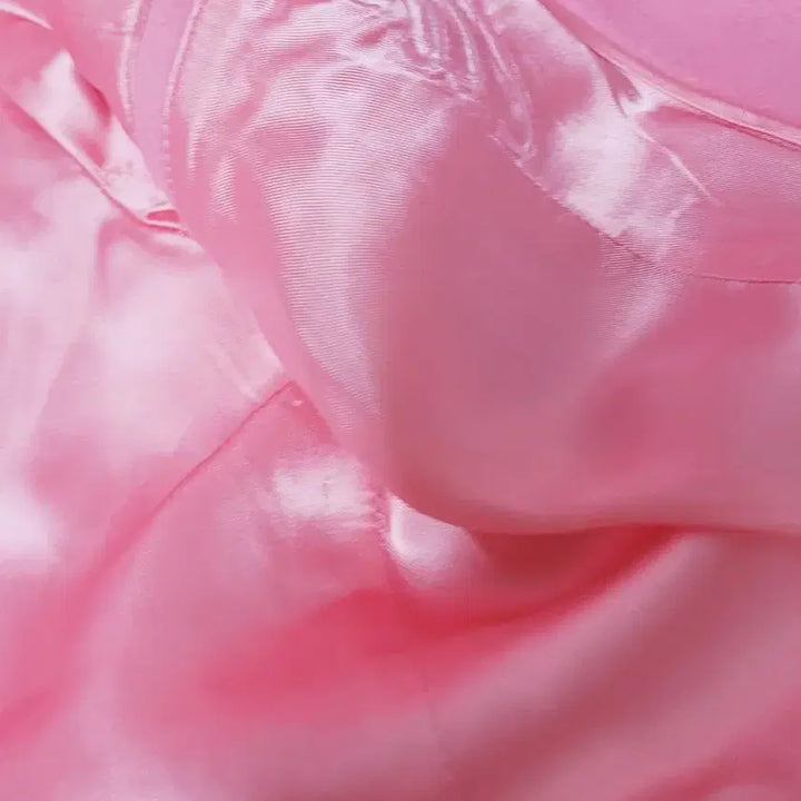 [BUNJANG] Pink Tartan Ribbon Wool Coat / 핑크타탄 핑크 리본 울 코트 수입