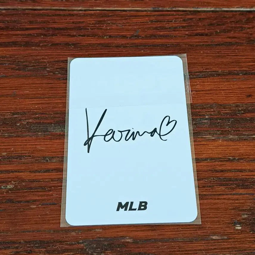 [BUNJANG] MLB Karina 2026 S/S Limited Edition Photocard / MLB x 에스파 카리나 2026 S/S 한정판 포토카드