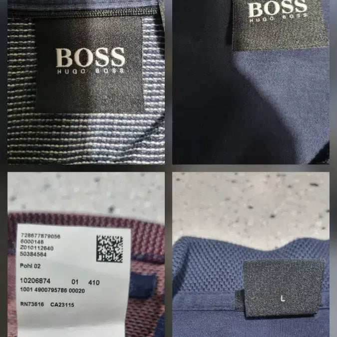 [BUNJANG] Hugo Boss Premium Polo Golf T-Shirt Bundle Set / (2종일괄) 정품 휴고보스 프리미엄 라인 폴로 골프티셔츠 L