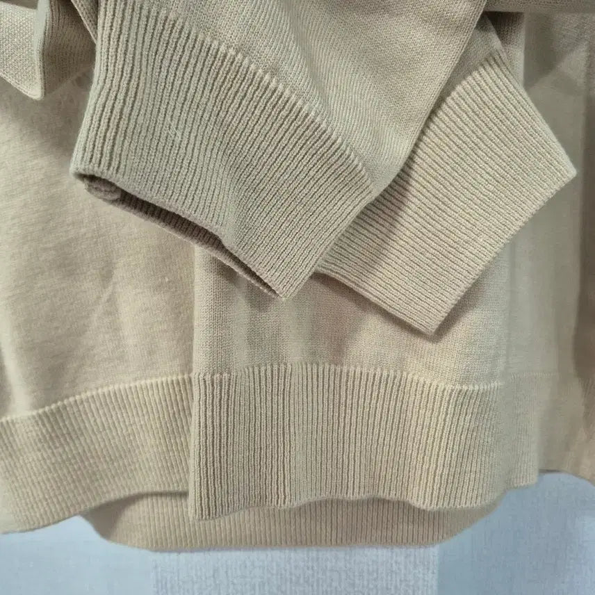 [BUNJANG] Logan Collar Knit Beige L / *미사용* 로간 카라넥 니트 베이지 L